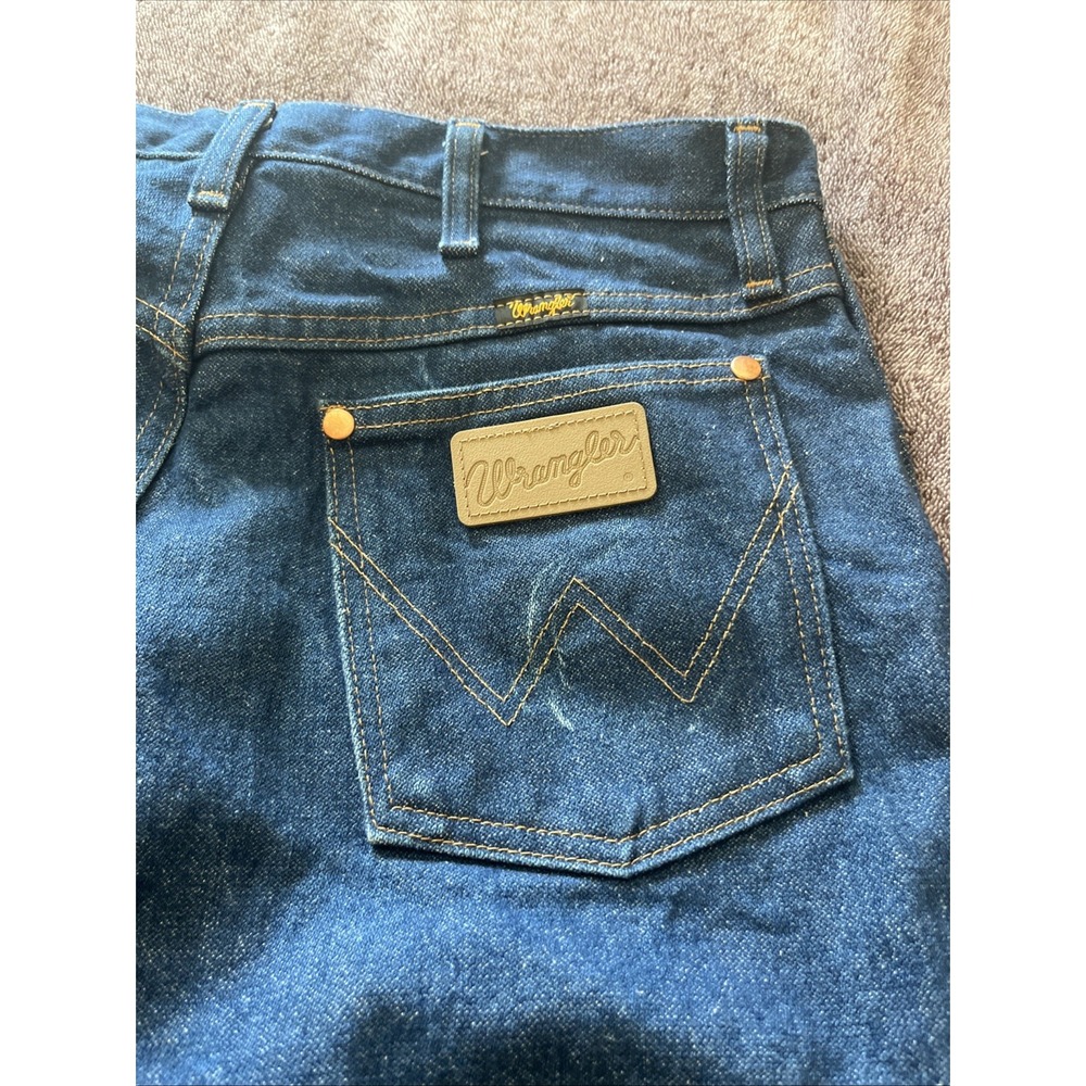 Wrangler Jeans Mens 32x34 Blue 0936DNI Cowboy Cut Western Original Fit Raw Denim